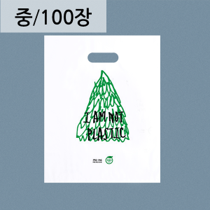 생분해링봉투(나무)35cm x 45cm색상 : 유백 100장